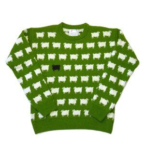 NWT Rowing Blazers Warm & Wonderful Diana Sweater in Green Black Sheep Wool M